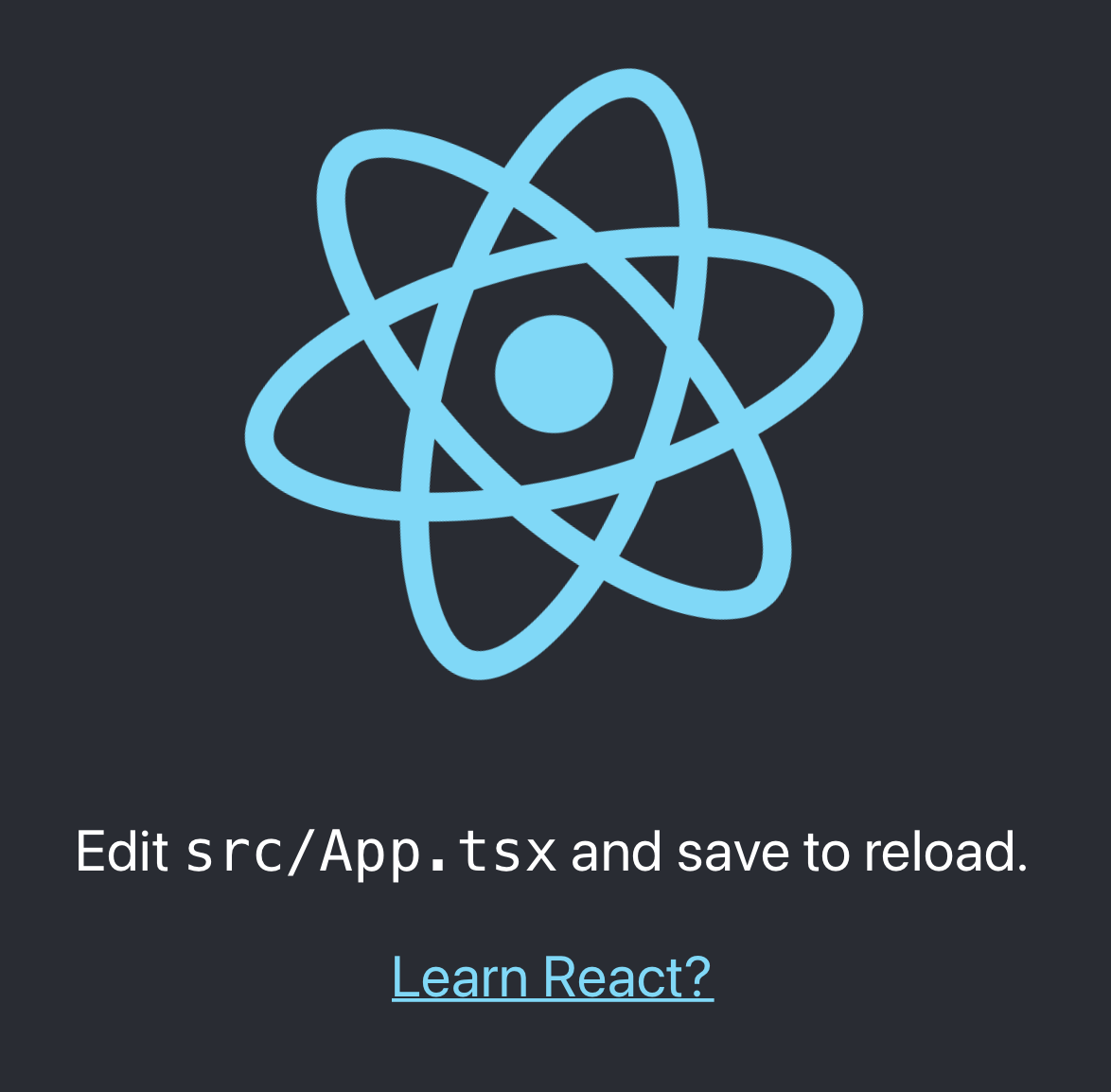 Create react app template